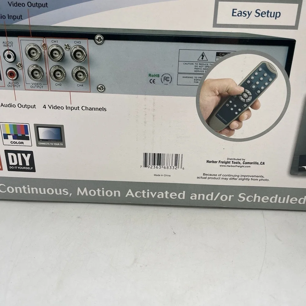 Bunker Hill Security 4-Channel 4-Camera Surveillance DVR Model 68332 Working